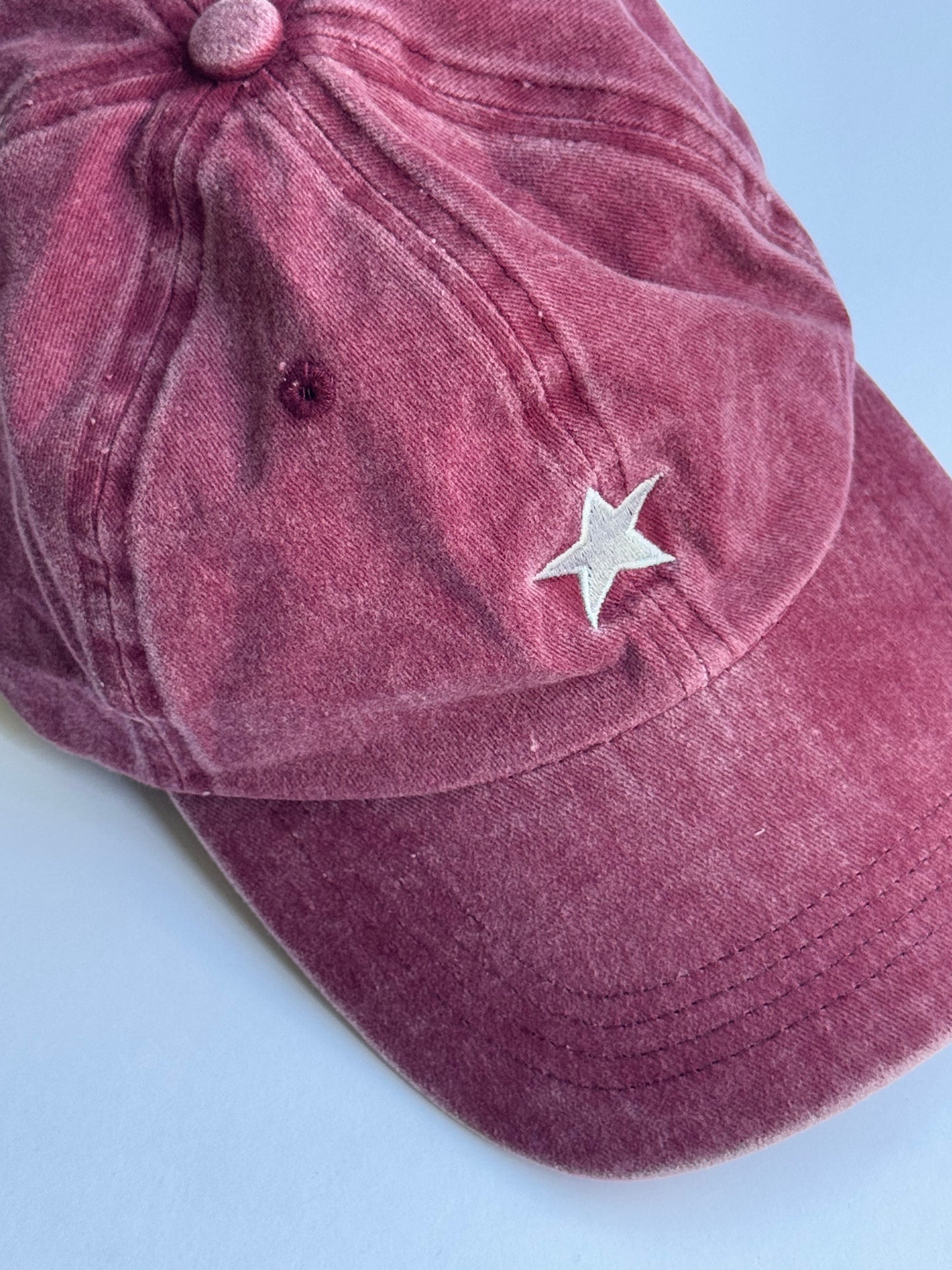 Rustic Red Star Cap