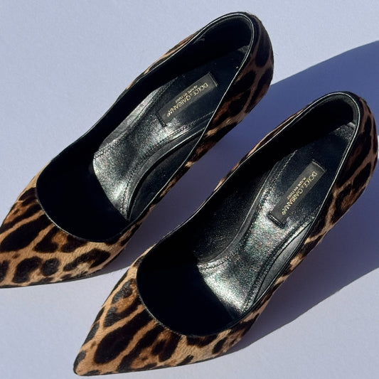 Dolce and Gabbana Cheetah Heels