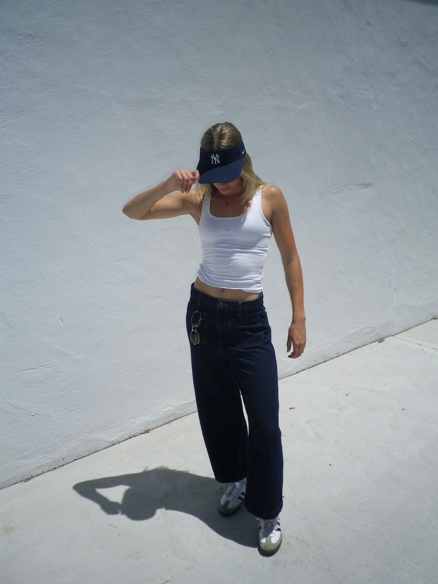 90S Vintage New York Yankees Visor Hat (Nike OSFA)