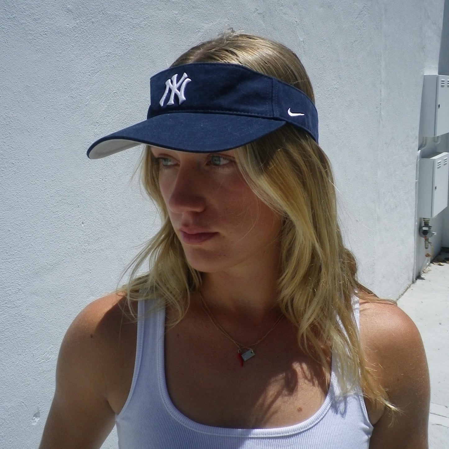 90S Vintage New York Yankees Visor Hat (Nike OSFA)